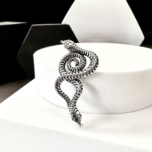 Snake Black Mamba Jormungand World Serpent Ouroboros Pendant/Necklace