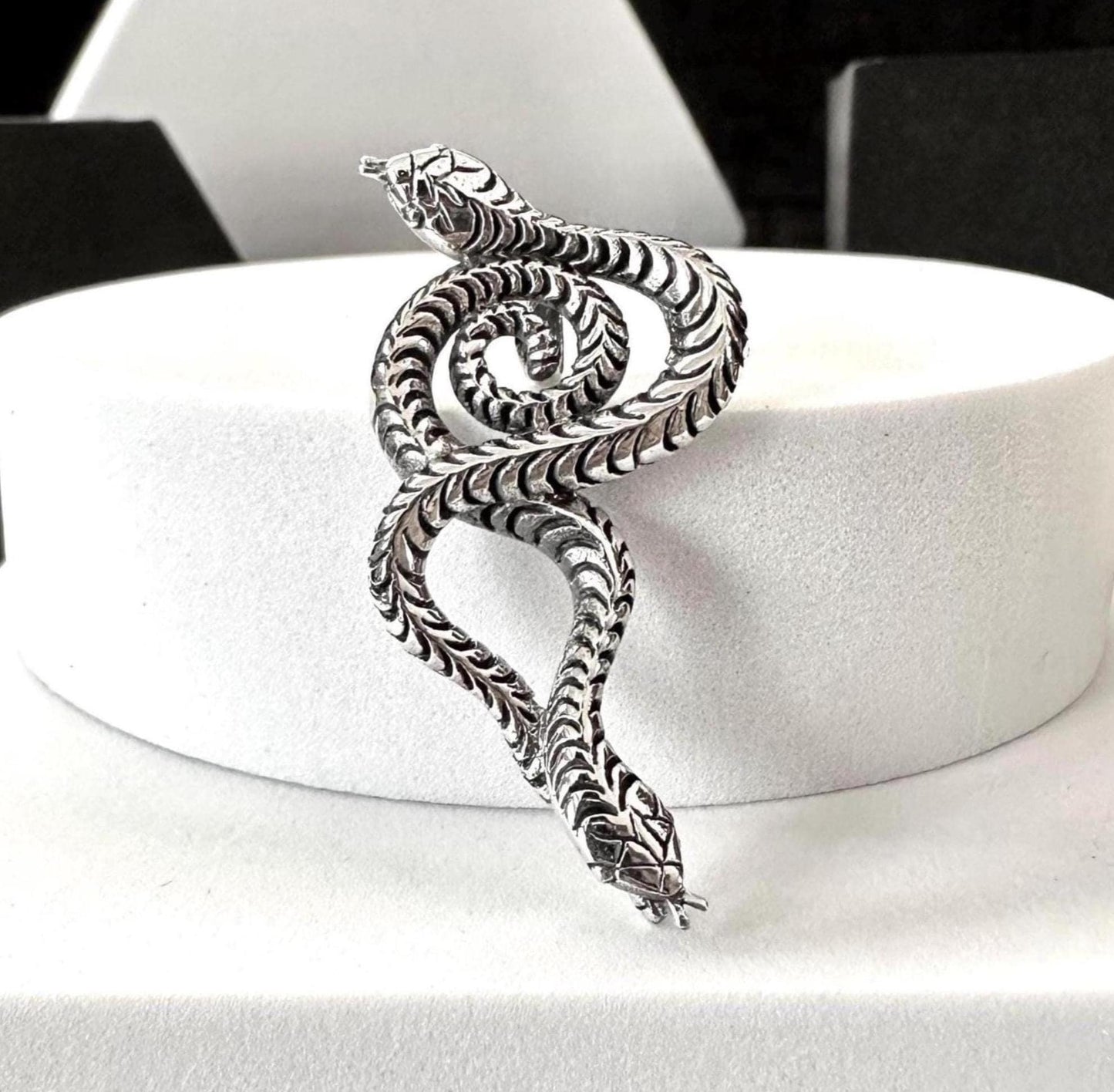 Snake Black Mamba Jormungand World Serpent Ouroboros Pendant/Necklace
