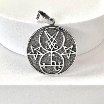 Lucifer Sigil Satanic Seal of Satan Wiccan Pendant/Necklace
