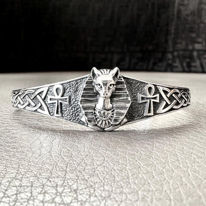 Bastet Egyptian Goddess Egypt Deities God Cuff Bracelet