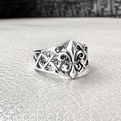 Fleur De Lis Three Musketeer French Heritage  Ring