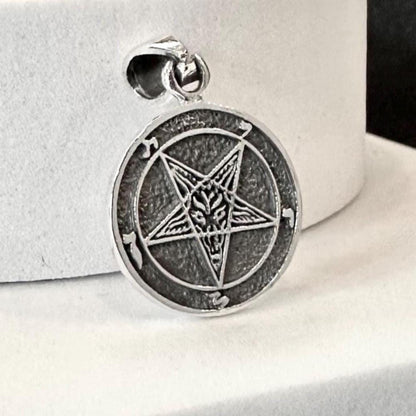 Baphomet Sigil Goat Head Pentagram Pendant/Necklace