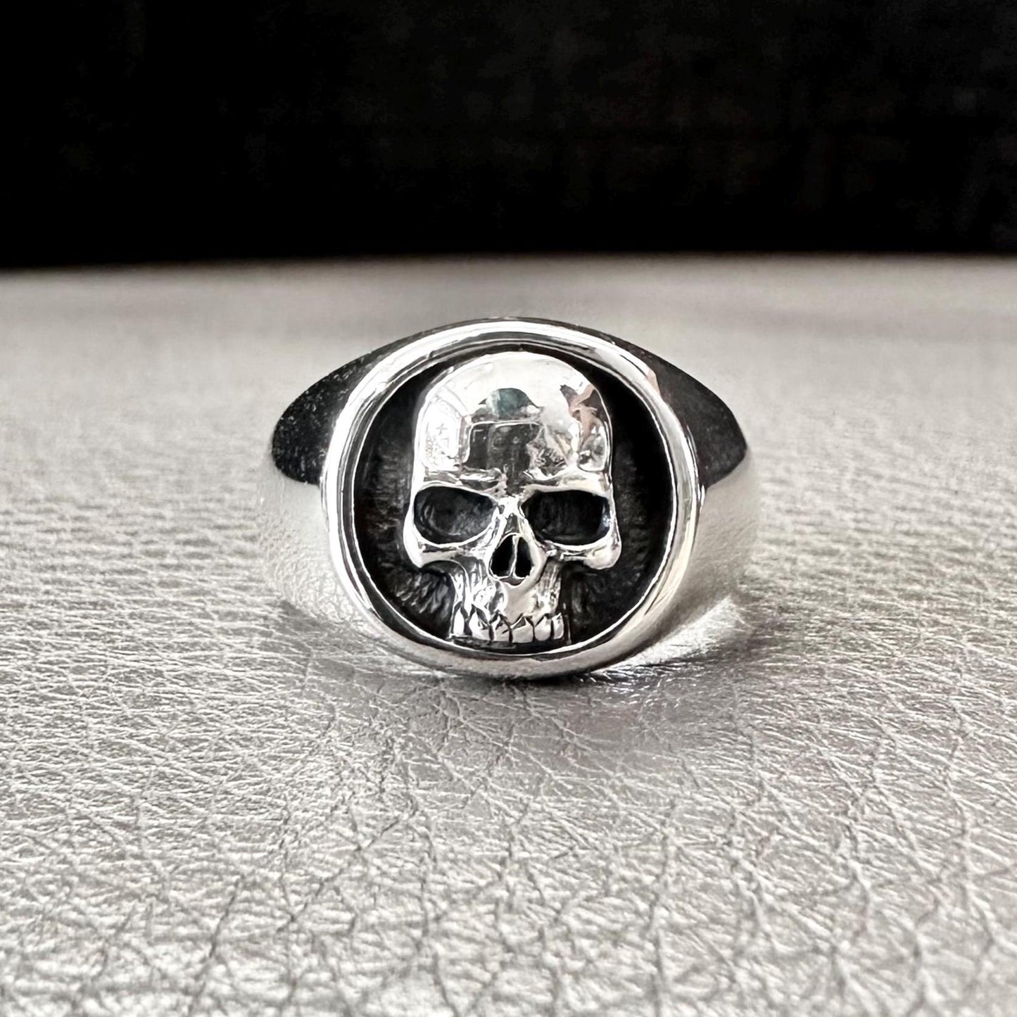 Skull Punk Gothic Pirate Skull Bones Biker Ring