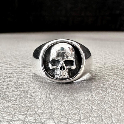 Skull Punk Gothic Pirate Skull Bones Biker Ring