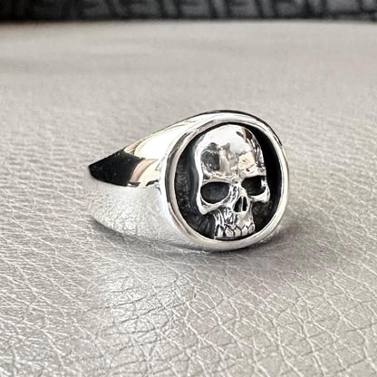Skull Punk Gothic Pirate Skull Bones Biker Ring