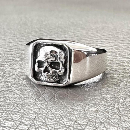Skull Punk Gothic Pirate Skull Bones Biker Skeleton Ring