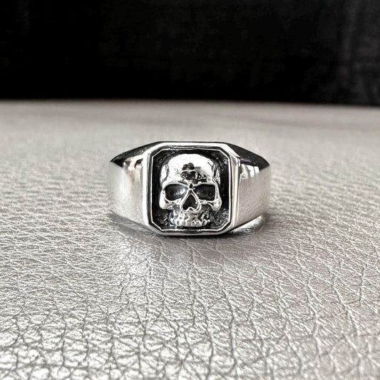 Skull Punk Gothic Pirate Skull Bones Biker Skeleton Ring
