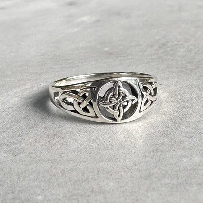 Witch's Knot Magic Four Element Wiccan Ring