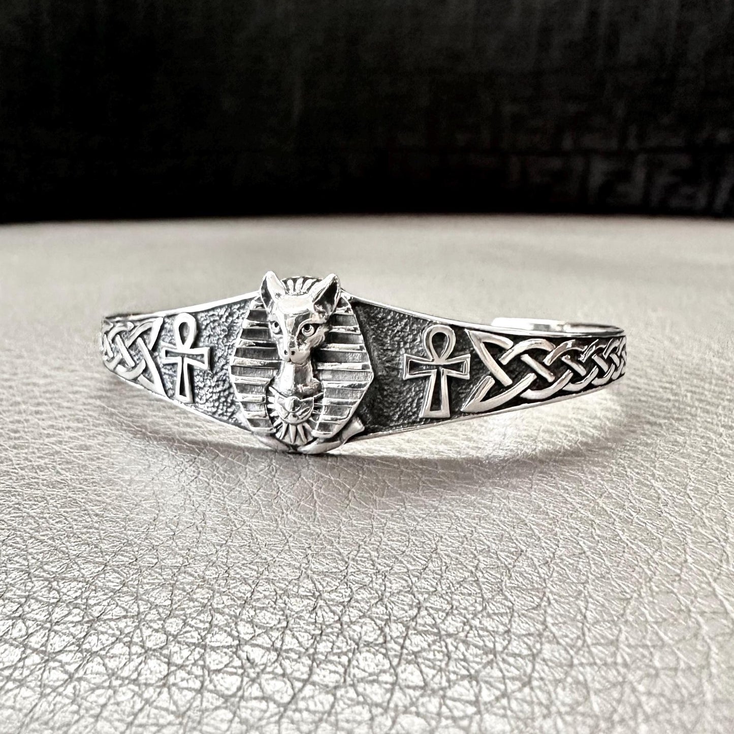 Bastet Egyptian Goddess Egypt Deities God Cuff Bracelet