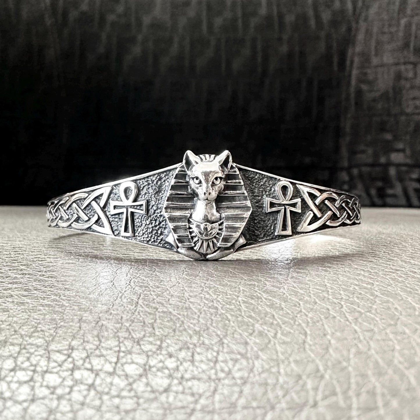 Bastet Egyptian Goddess Egypt Deities God Cuff Bracelet