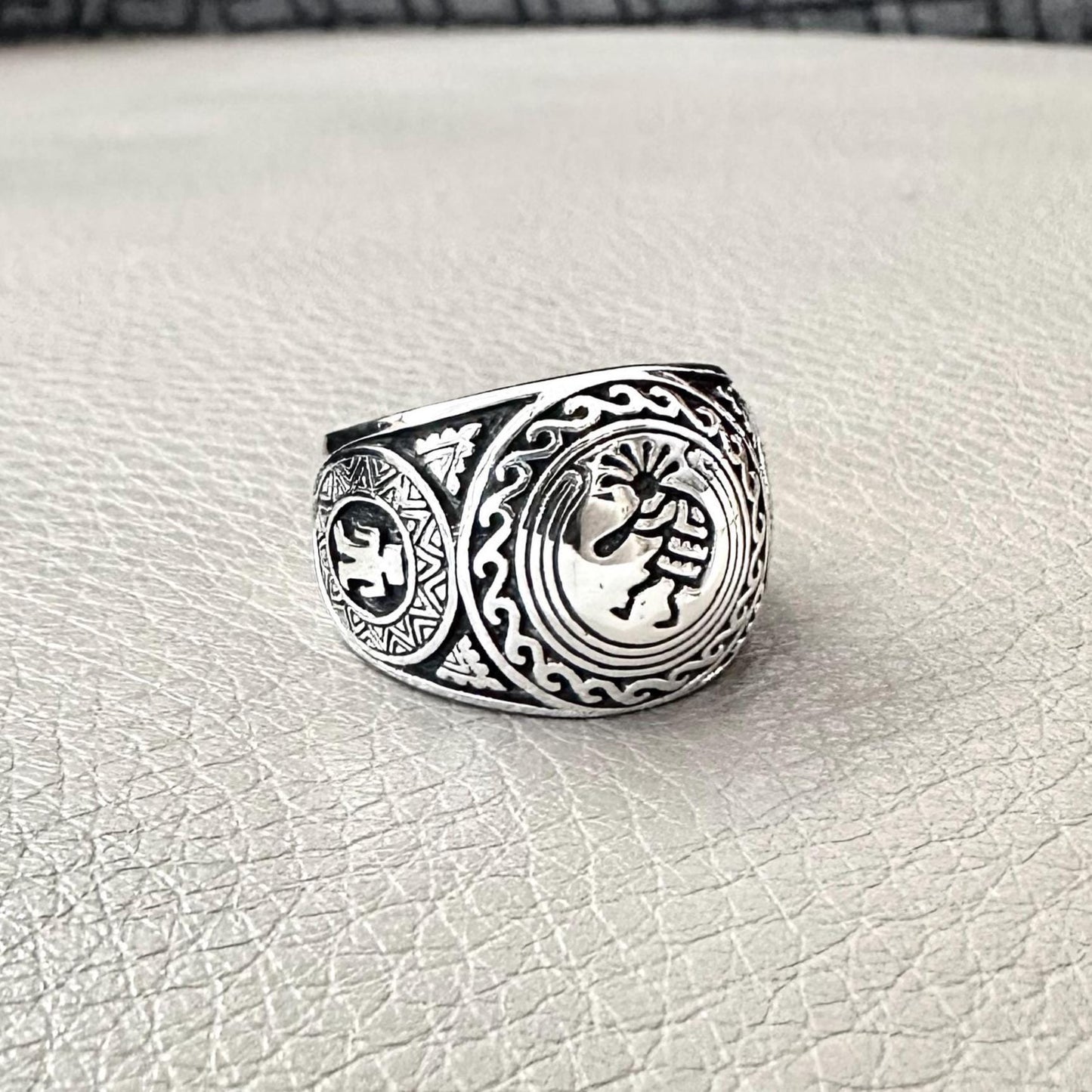Hopi Kokopelli Indian Native American Deities Ring