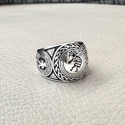 Hopi Kokopelli Indian Native American Deities Ring