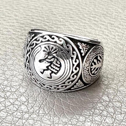 Hopi Kokopelli Indian Native American Deities Ring