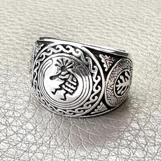 Hopi Kokopelli Indian Native American Deities Ring