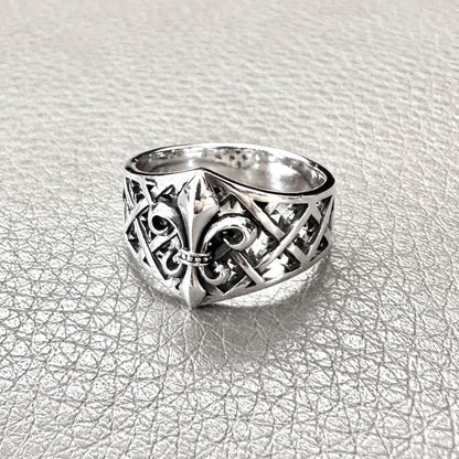 Fleur De Lis Three Musketeer French Heritage  Ring