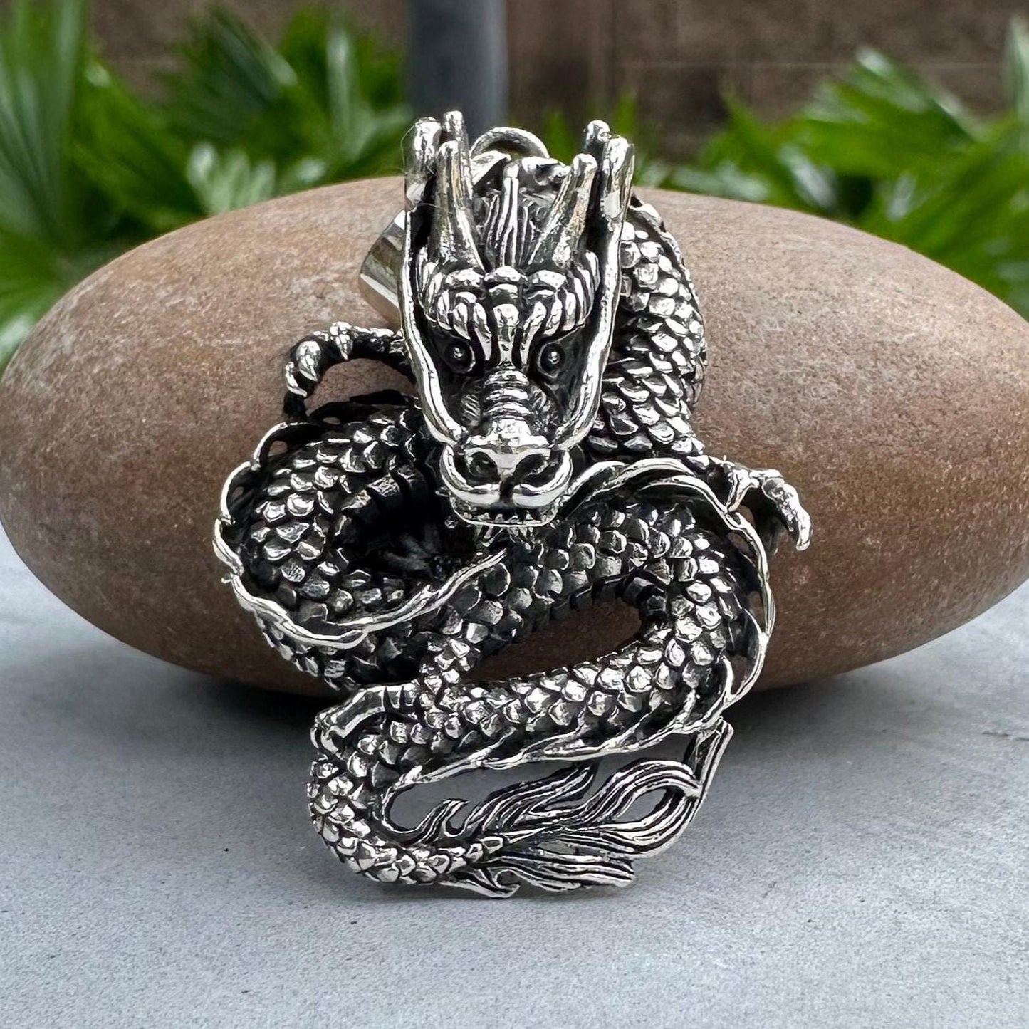 Chinese Black Dragon Wu Long Oolong Pendant/Necklace