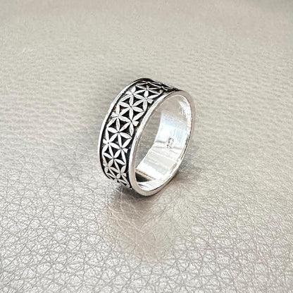 Flower of Life Viking Celtic Sacred Ring