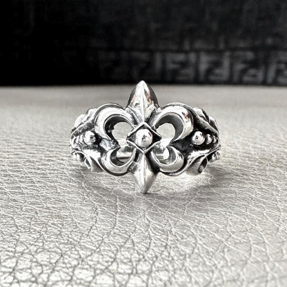 Fleur De Lis Three Musketeer French Christian Ring