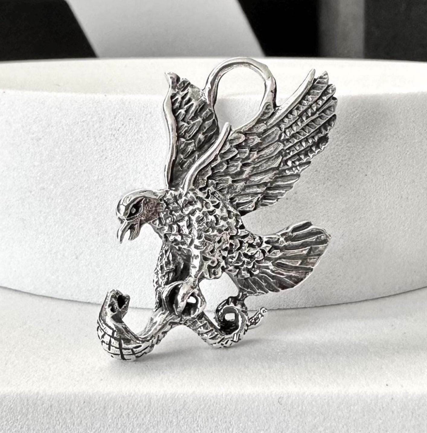 Eagle Bird Native American Indian Falcon Pendant/Necklace