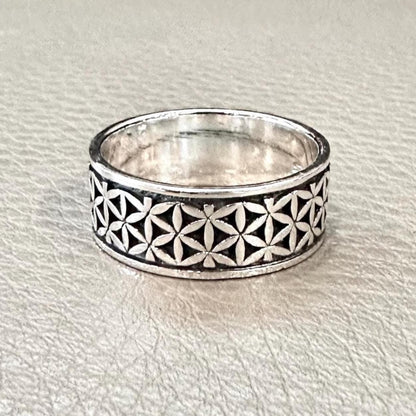 Flower of Life Viking Celtic Sacred Ring