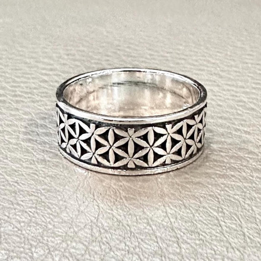 Flower of Life Viking Celtic Sacred Ring