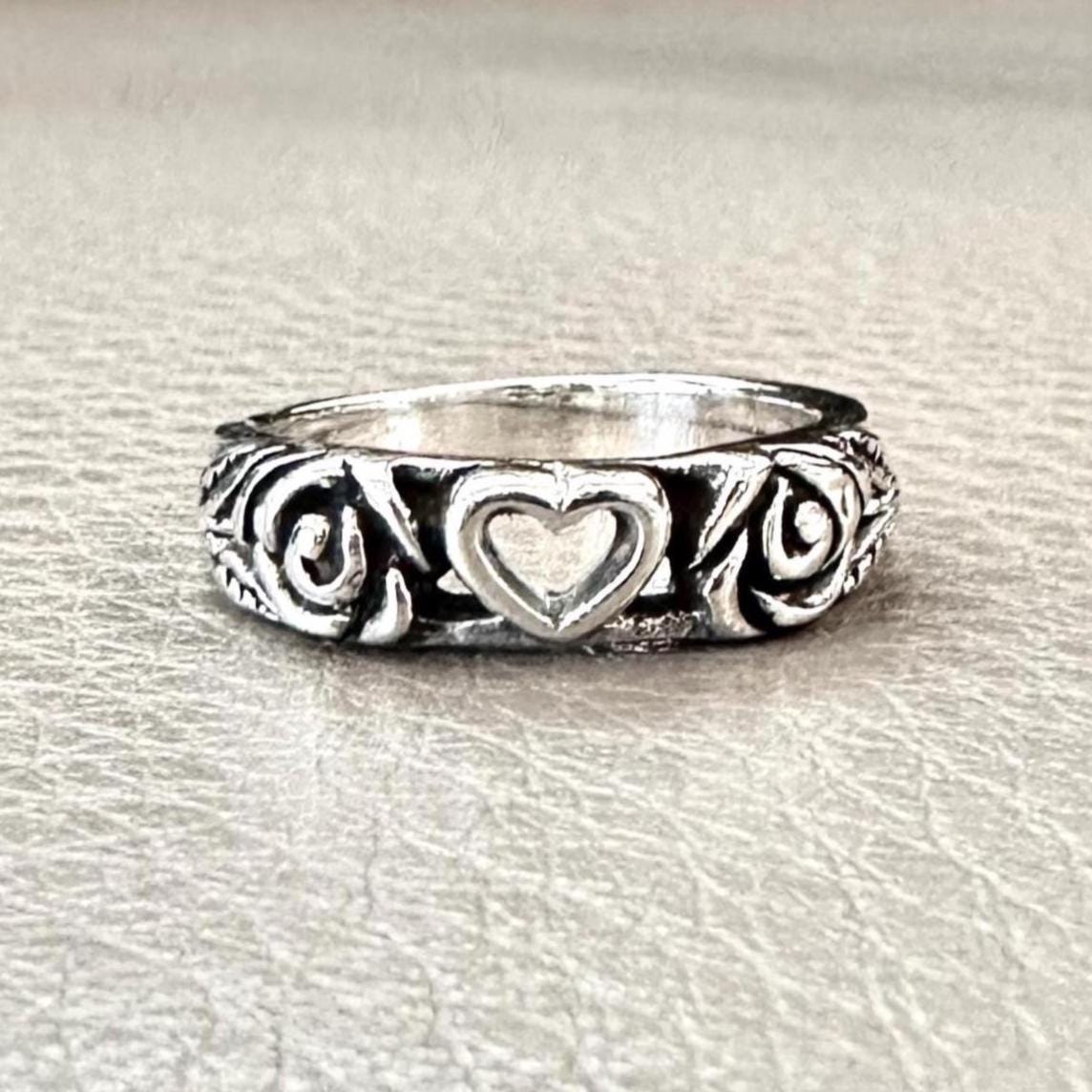 Love Ring Heart & Rose Ring