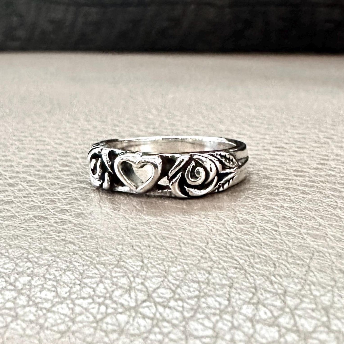 Love Ring Heart & Rose Ring