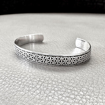 Flower of Life Viking Celtic Cuff Bracelet