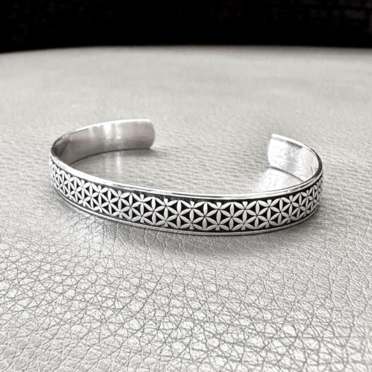 Flower of Life Viking Celtic Cuff Bracelet