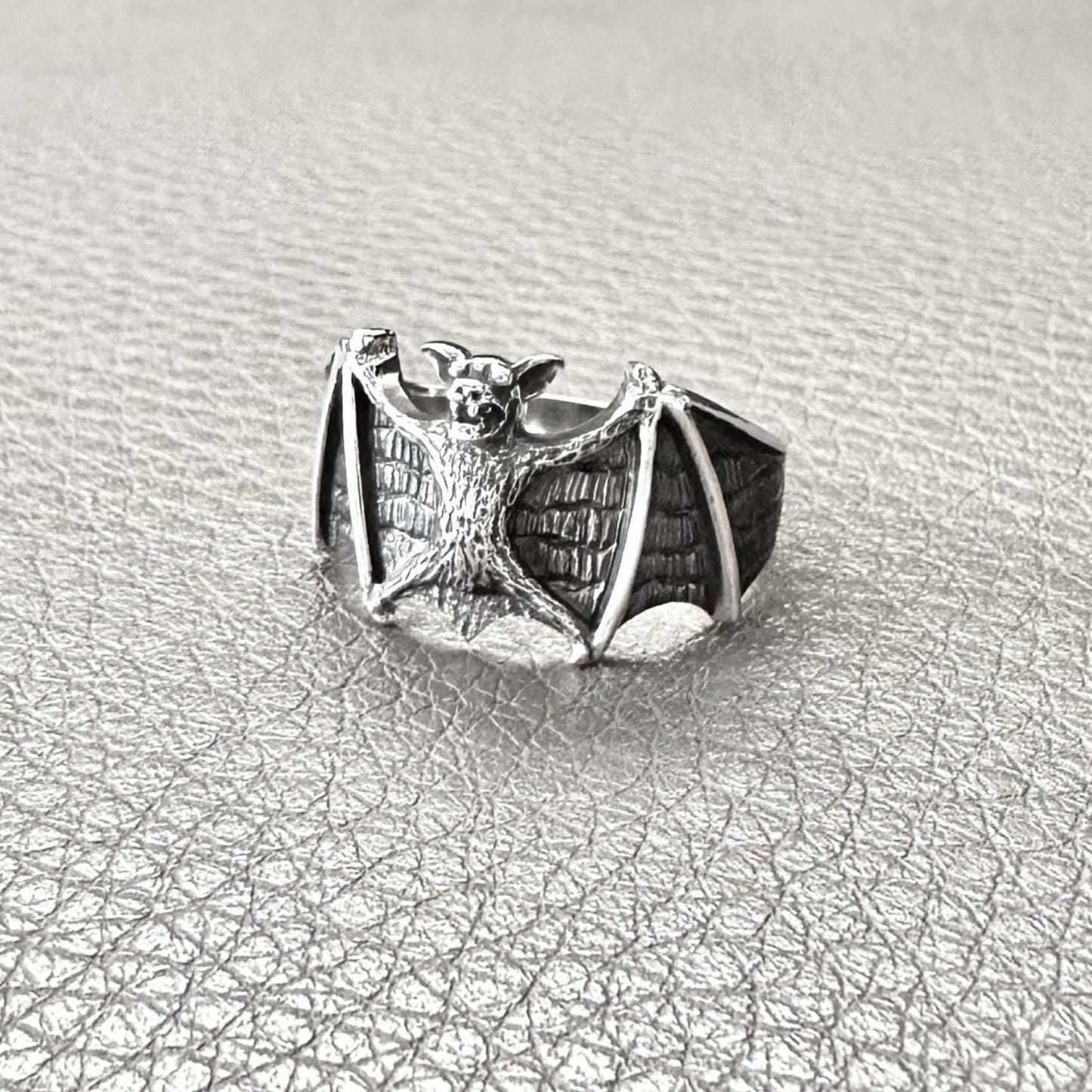 Bat Totem Vampire Wiccan Style Ring