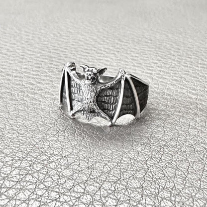 Bat Totem Vampire Wiccan Style Ring
