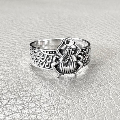 Scarab Ancient Egyptian Beetle Bug Scarabaeus Ring