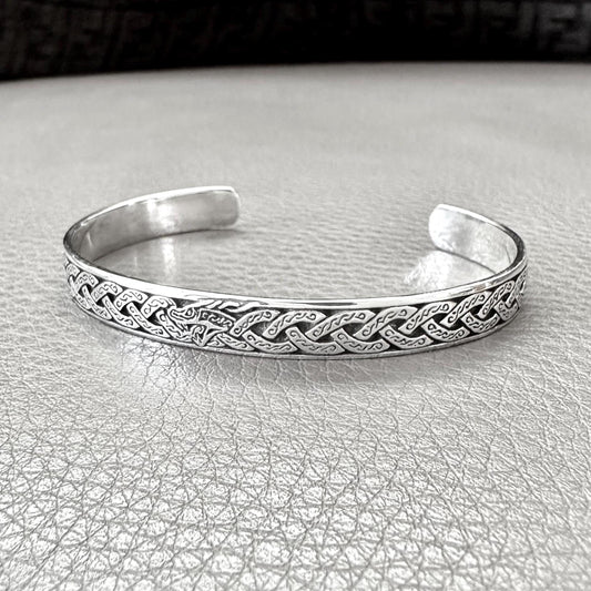Dragon Viking Dragon Celtic Infinity Knot Cuff Bracelet
