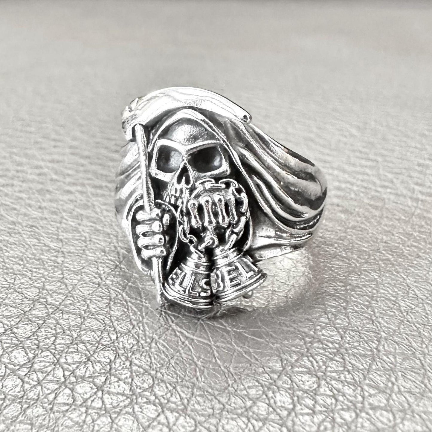 Grim Reaper God of Death Gothic Biker Punk Skull Ring
