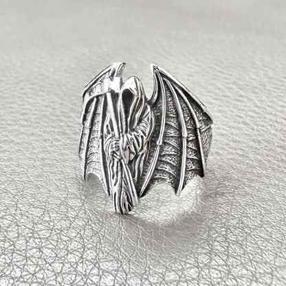 Grim Reaper God of Death Gothic Biker Skull Ring