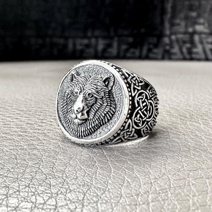 Norse Mythology Bear Paw Viking Bjorn Ring