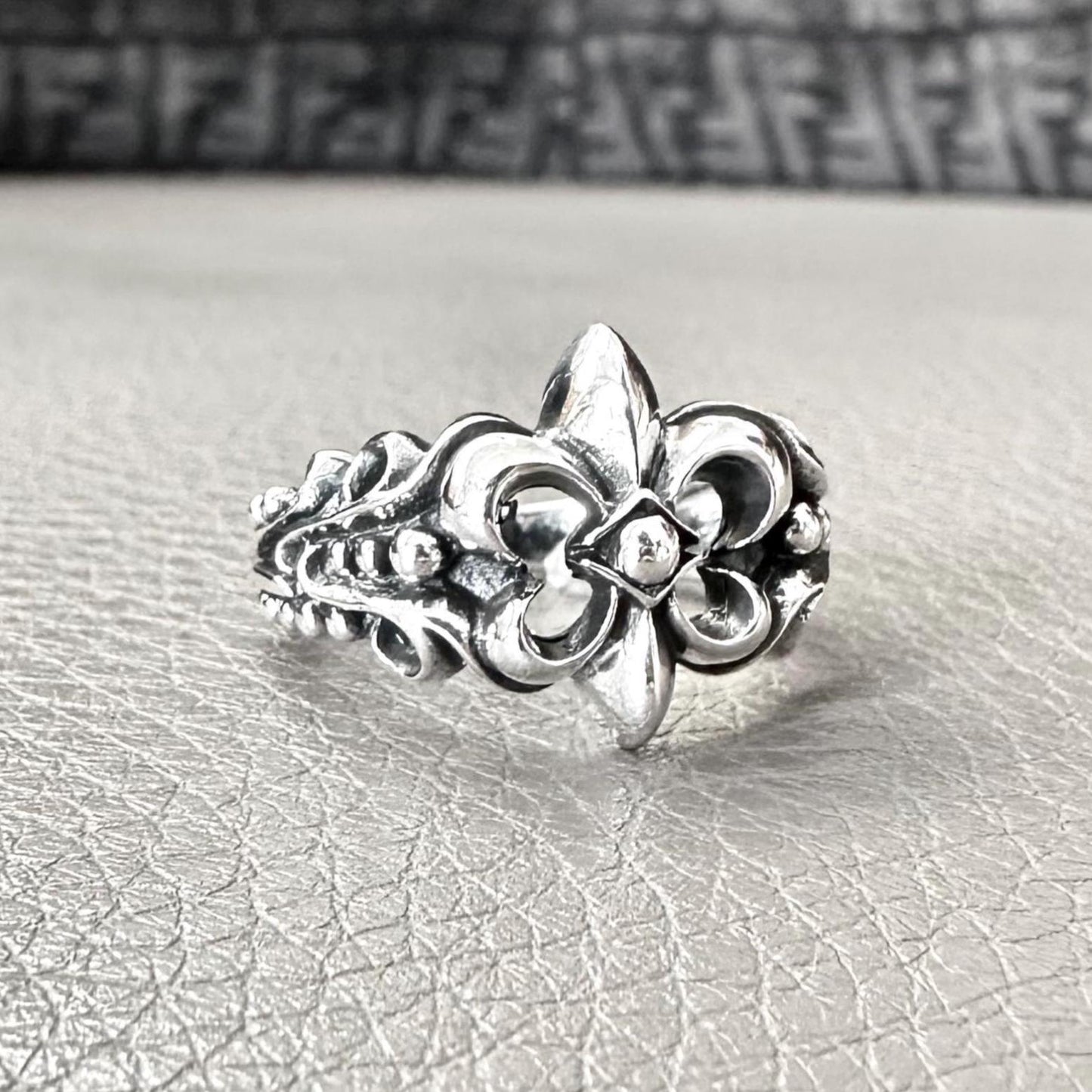 Fleur De Lis Three Musketeer French Christian Ring