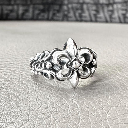 Fleur De Lis Three Musketeer French Christian Ring