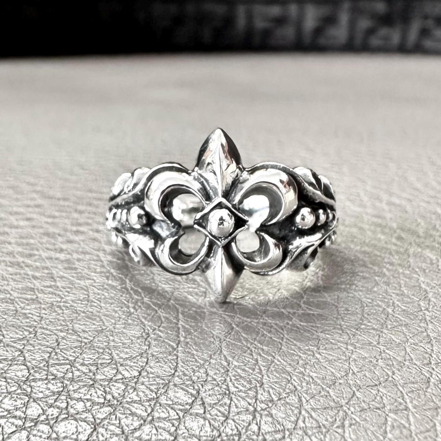 Fleur De Lis Three Musketeer French Christian Ring