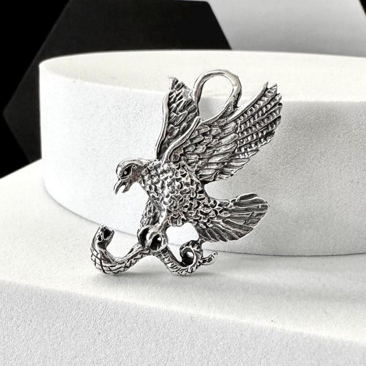 Eagle Bird Native American Indian Falcon Pendant/Necklace