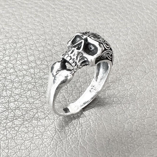Skull Gothic Pirate Skull Punk Skeleton Biker Ring