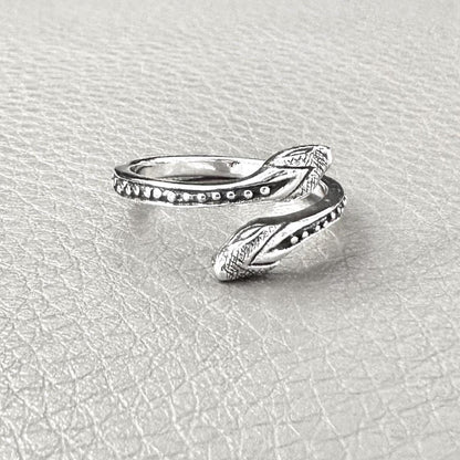 Black Mamba Bohemian Snake Serpent Ouroboros Ring