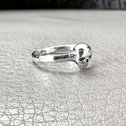 Small Skull Gothic Pirate Punk Skeleton Biker Ring