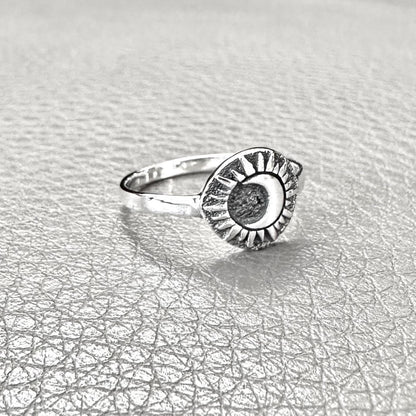 Crescent Moon and Sun Celtic Design Ring