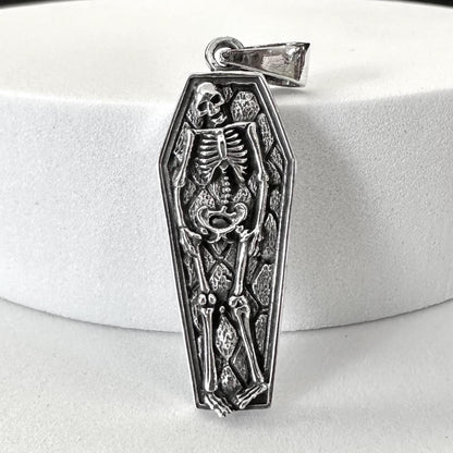 Punk Skull Gothic Skeleton Death Pendant/Necklace