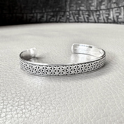Flower of Life Viking Celtic Cuff Bracelet