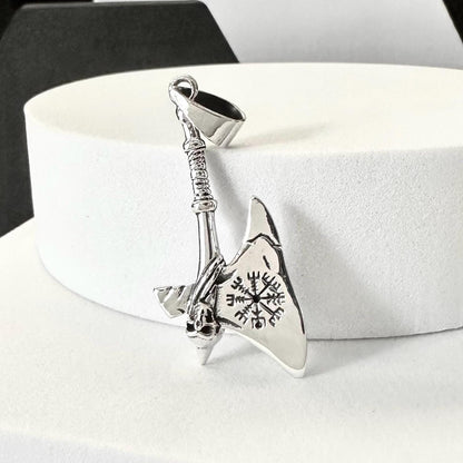 Thor's Hammer Mjölnir Viking Axe Vegvisir Pendant/Necklace