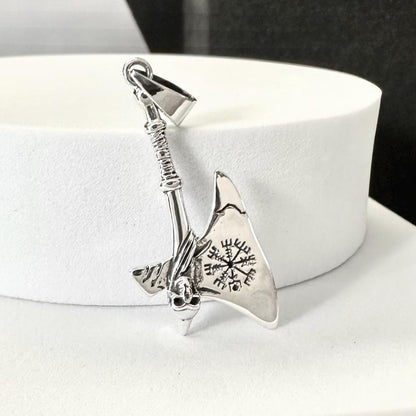 Thor's Hammer Mjölnir Viking Axe Vegvisir Pendant/Necklace
