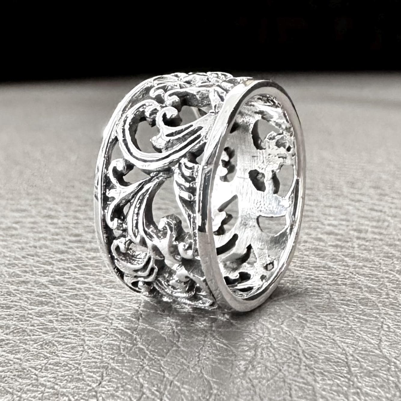 Bali Floral Balinese Flower Filigree Ring