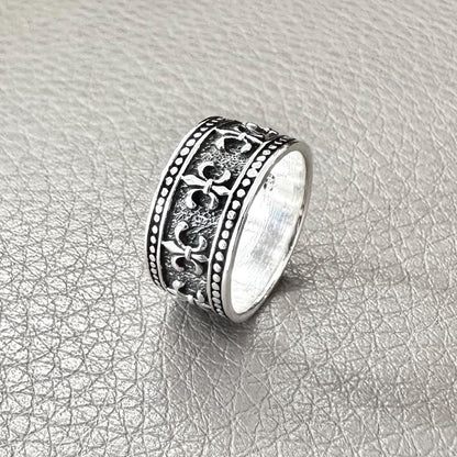 Fleur De Lis Three Musketeer French Lily Ring